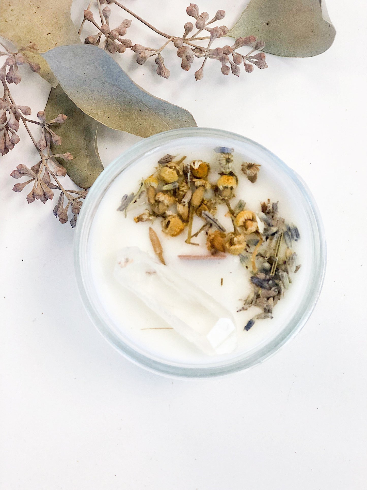 Peaceful Moments Crystal Soy Candle