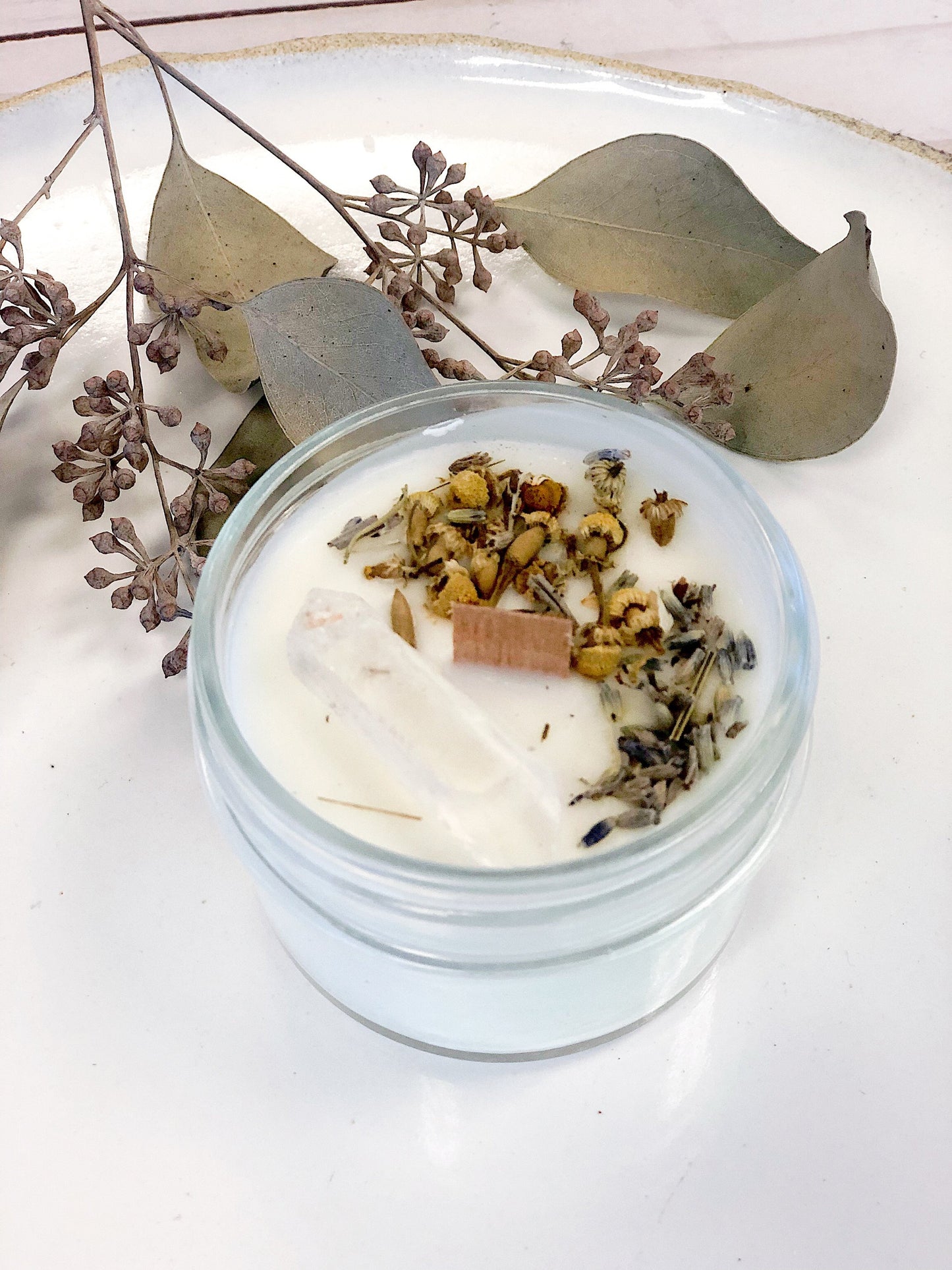Peaceful Moments Crystal Soy Candle