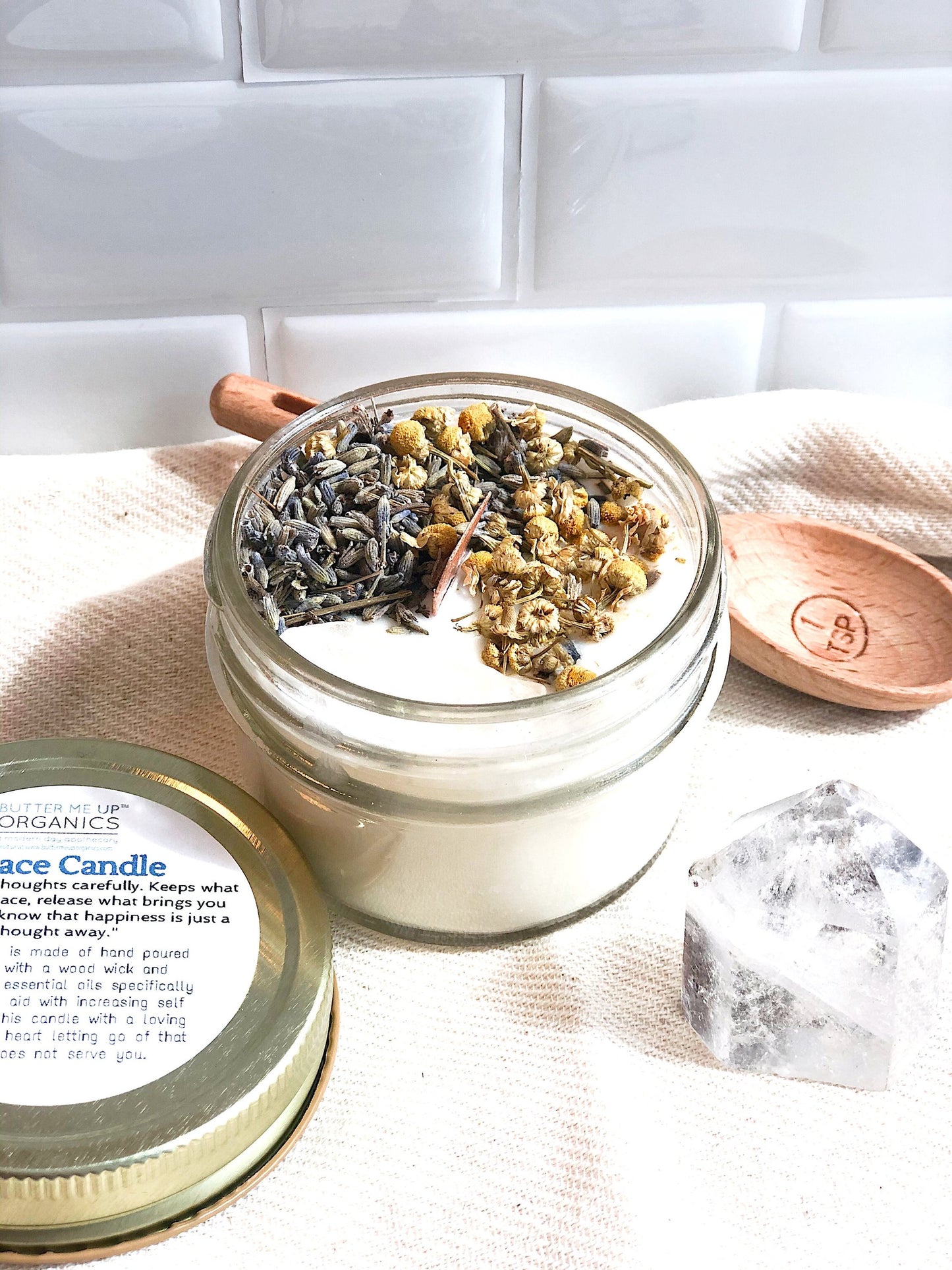 Peaceful Moments Crystal Soy Candle