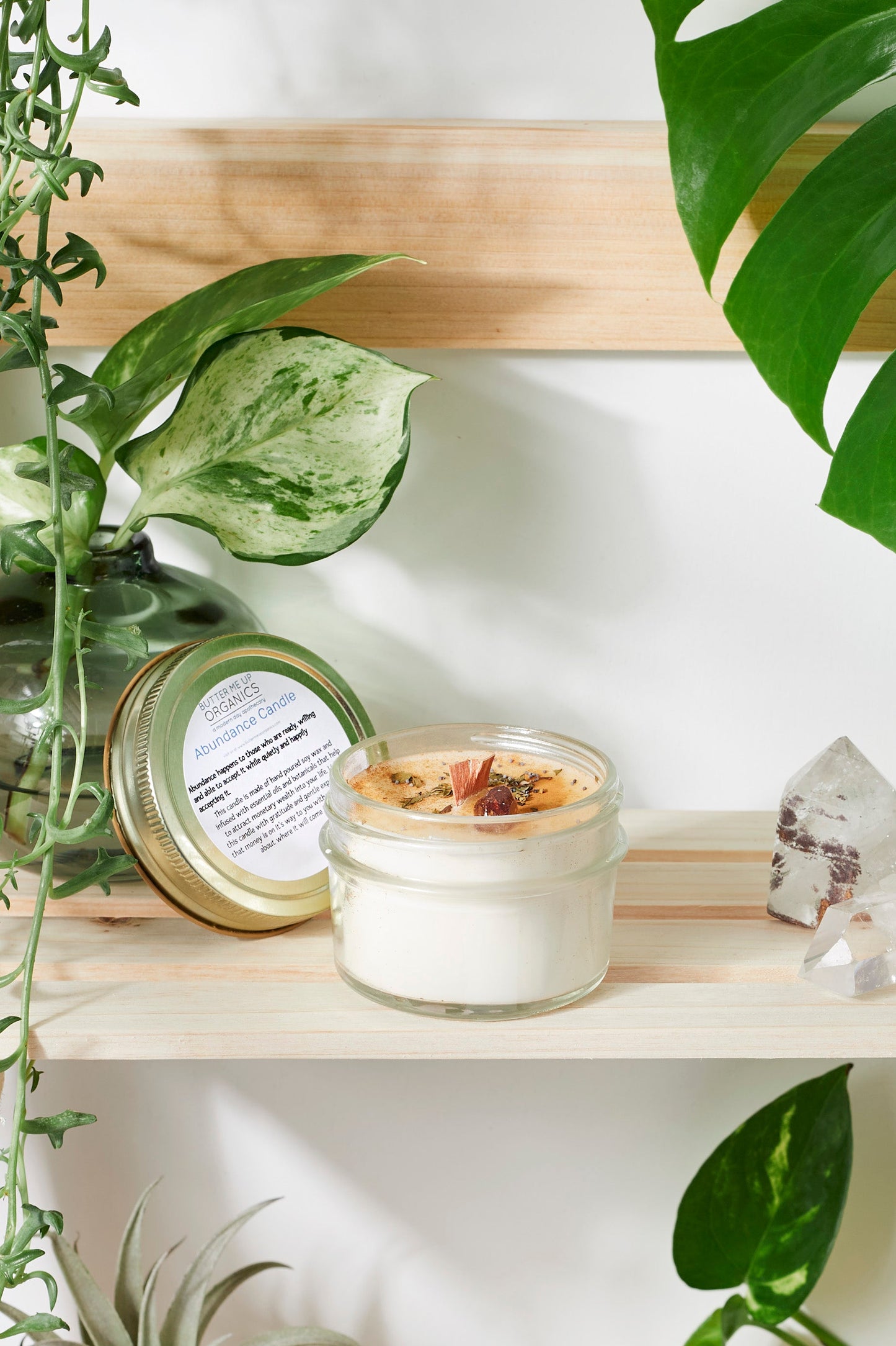 Grateful Abundance Crystal Soy Candle