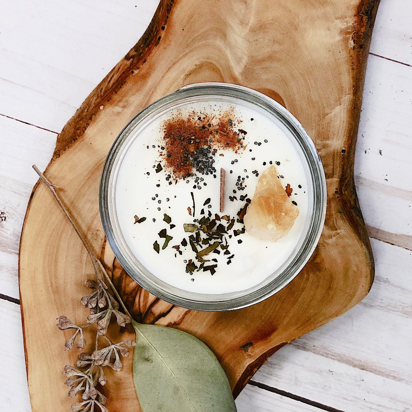 The Coziness & Clarity Crystal Soy Candle Set
