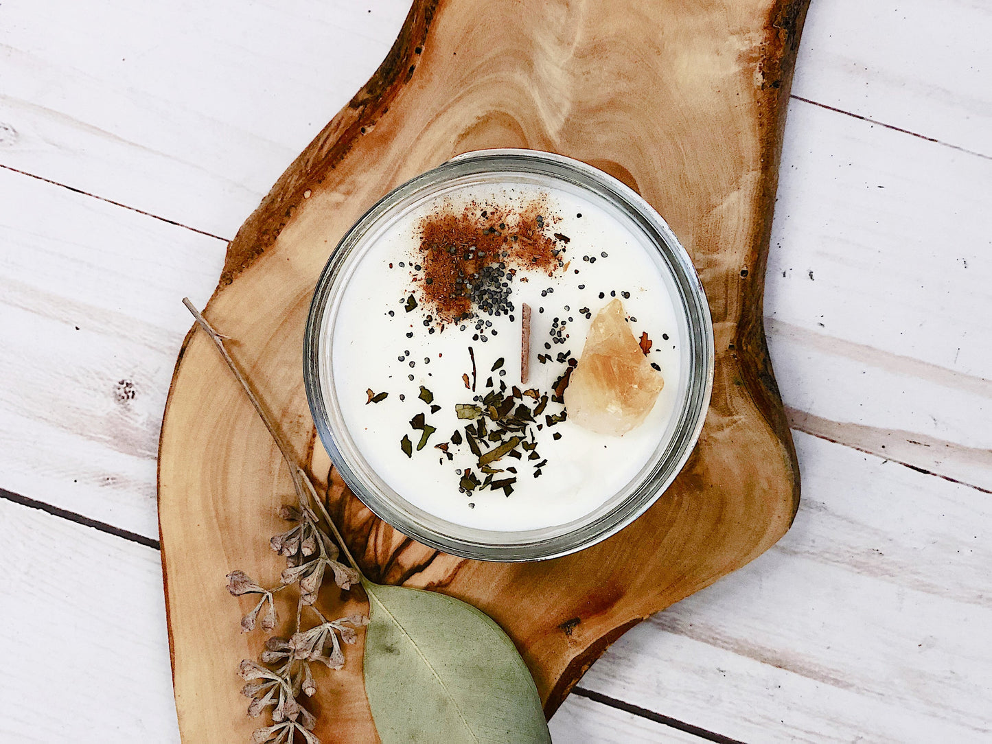 Grateful Abundance Crystal Soy Candle