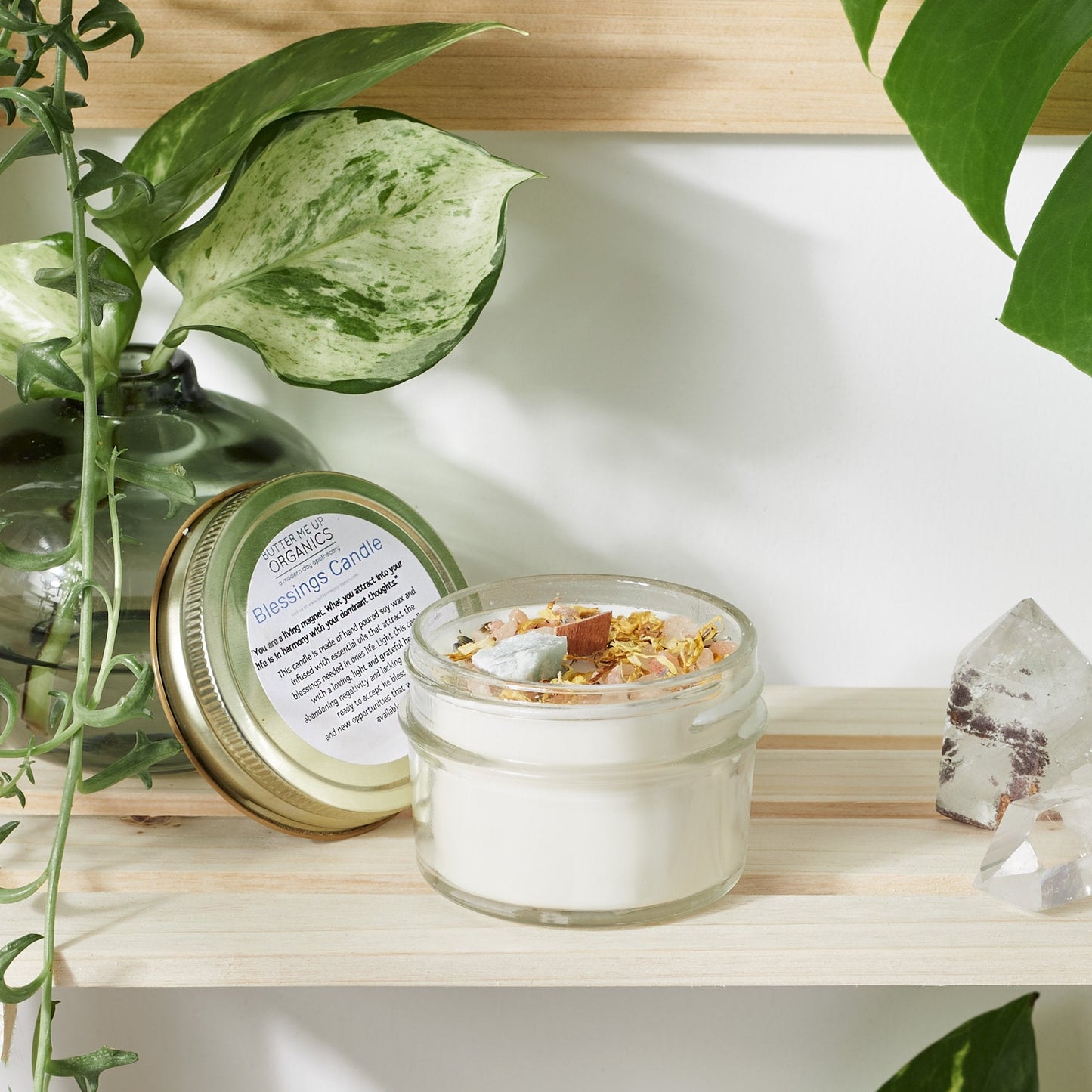 Blessed Home Crystal Soy Candle