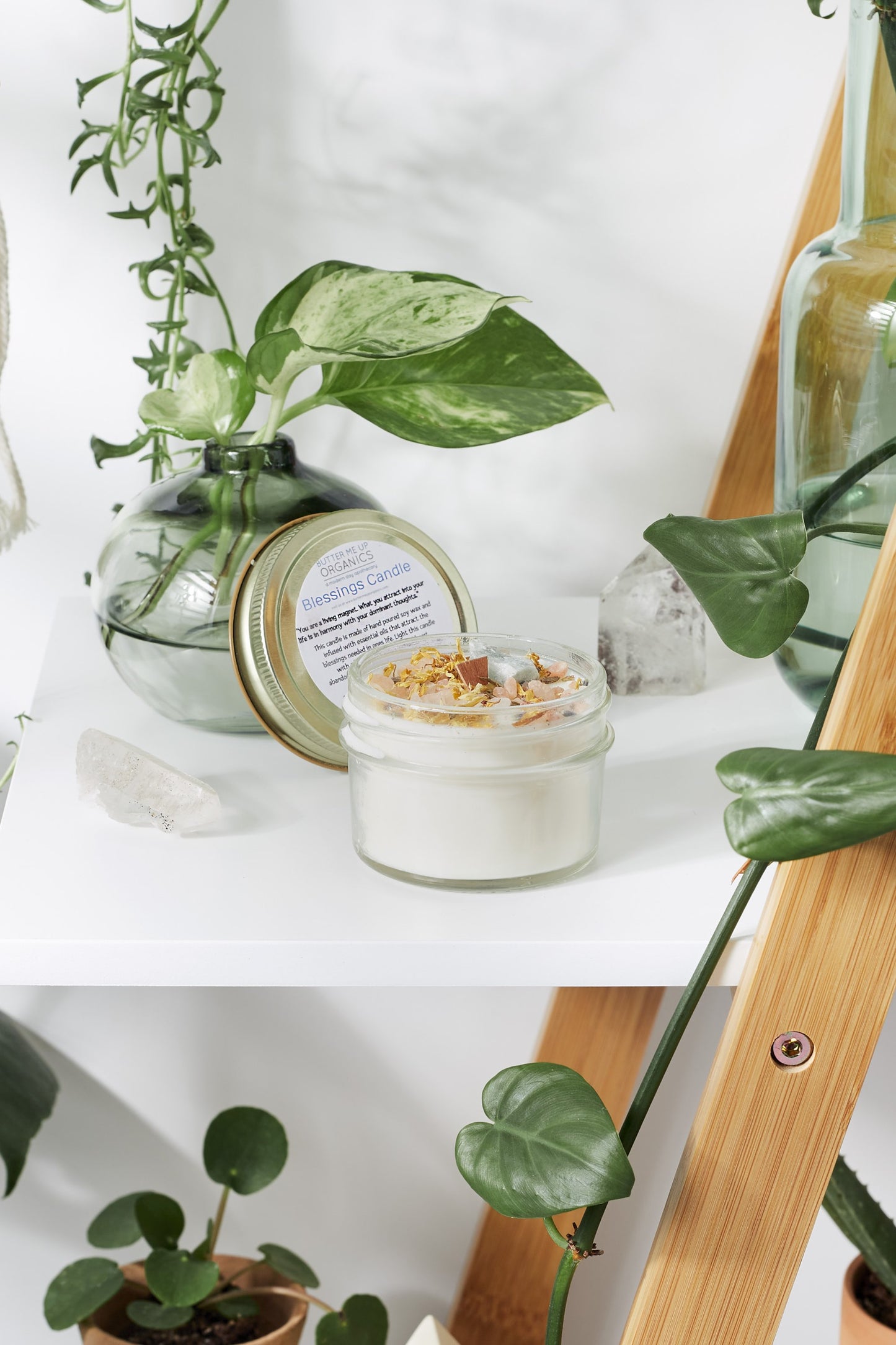 Blessed Home Crystal Soy Candle
