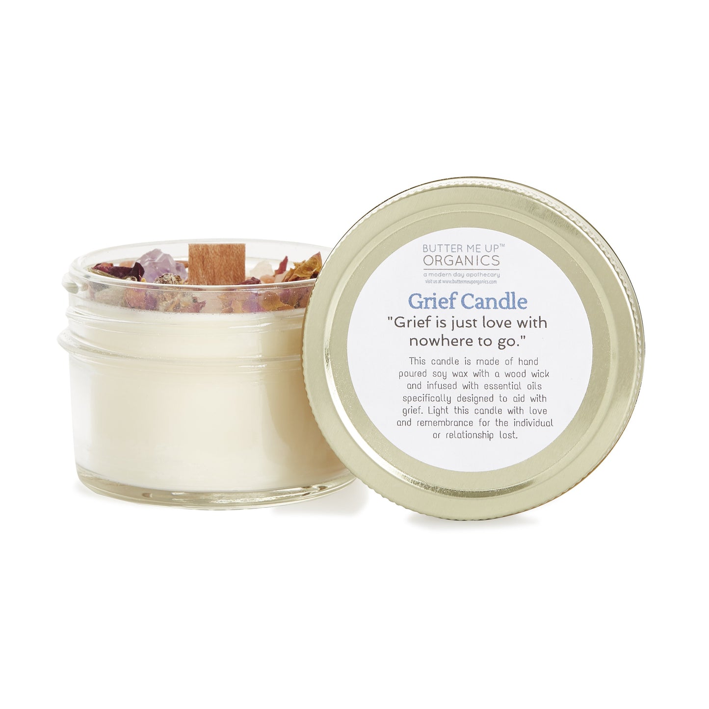 Grief Soy Crystal Candle