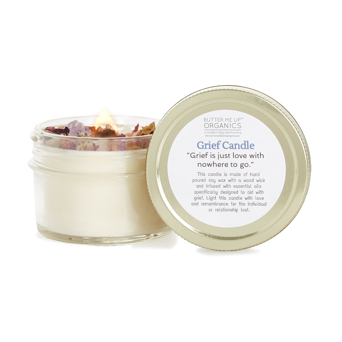 Grief Soy Crystal Candle