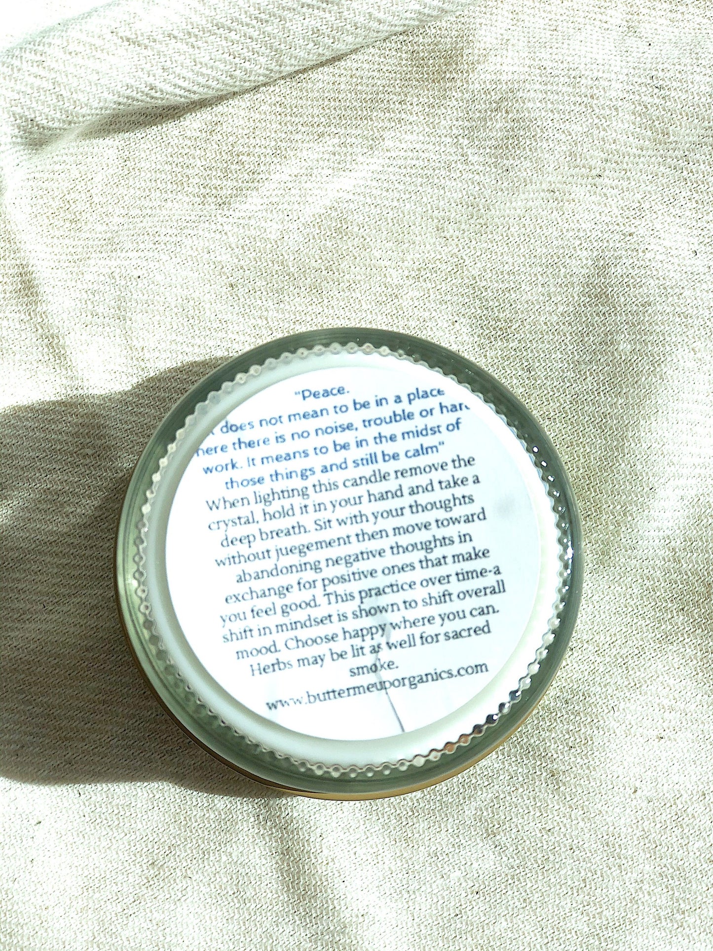 Peaceful Moments Crystal Soy Candle