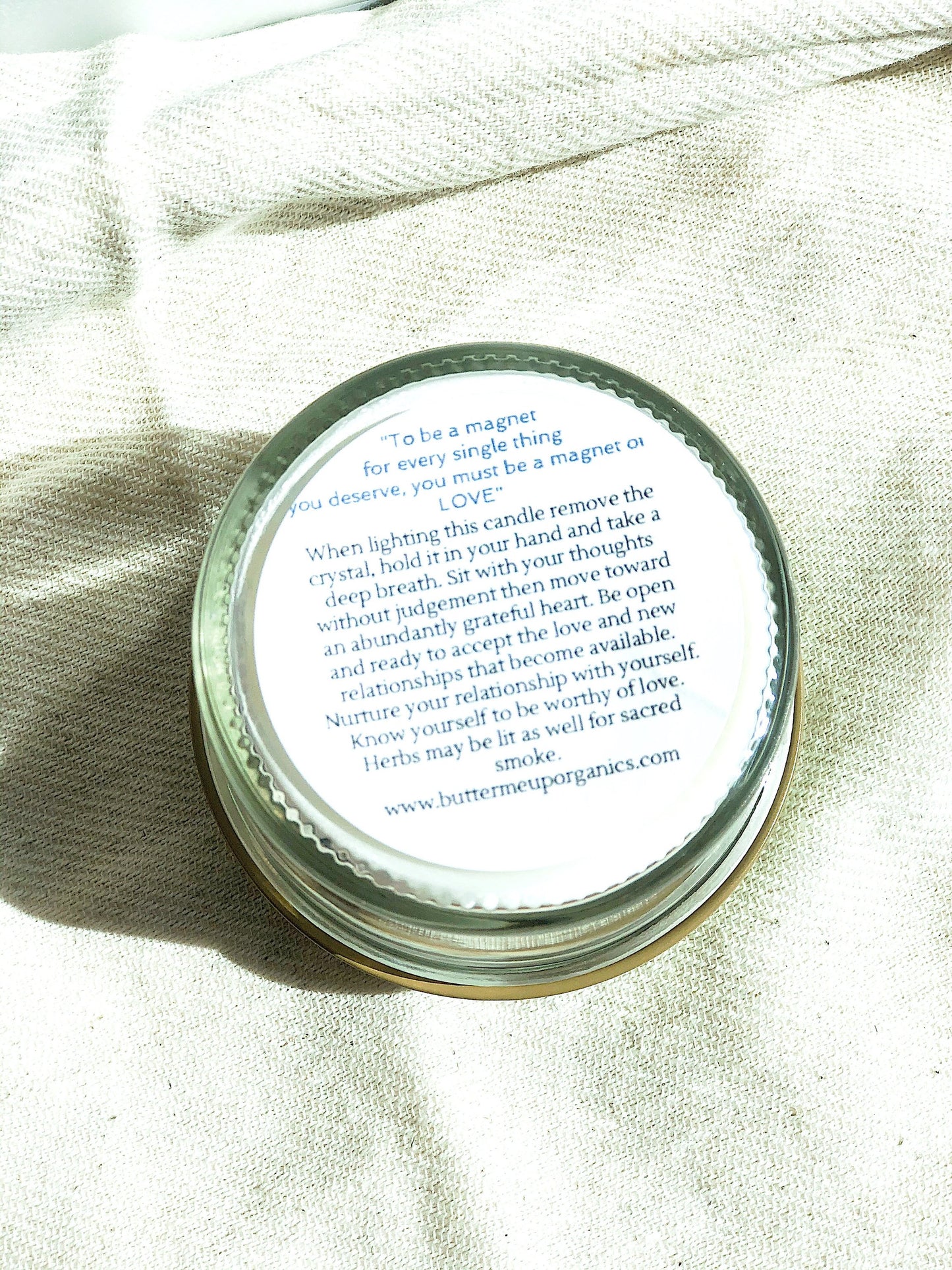 Love & Light Crystal Soy Candle