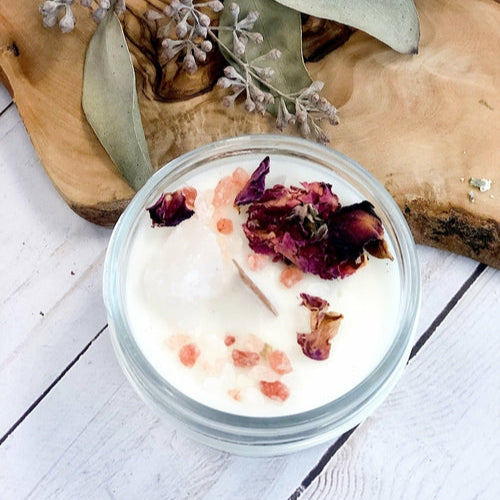The Coziness & Clarity Crystal Soy Candle Set
